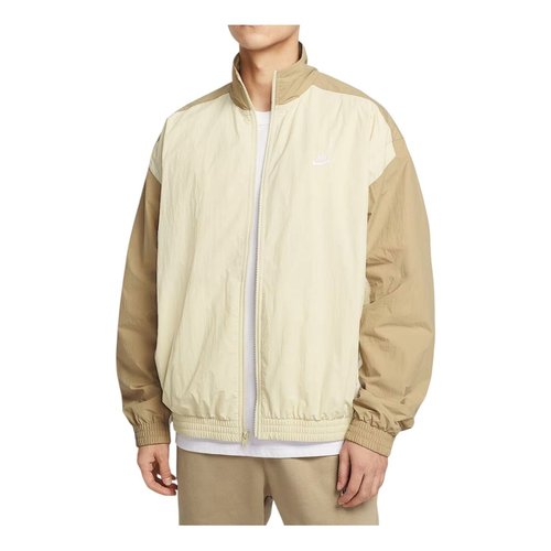 Nike Club Oversized Woven Tracksuit Jacket - Light Khaki/Parachute Beige/Sail - HQ6110-234