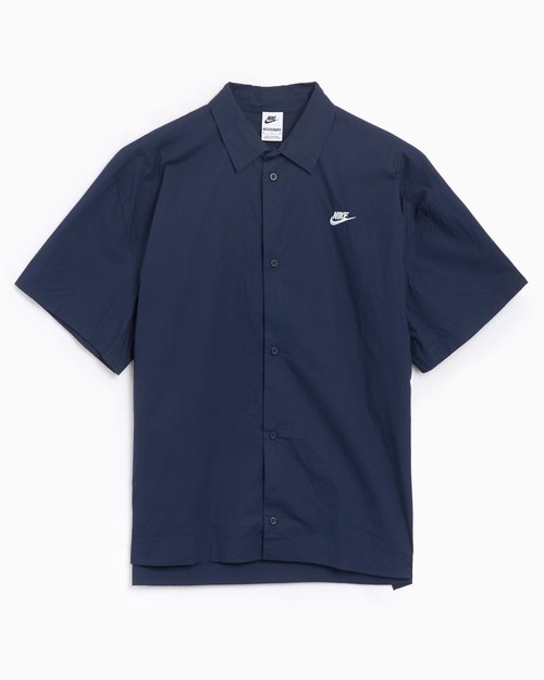 Nike Club Short-Sleeve Button-Up Shirt - Obsidian/White - HJ2026-451