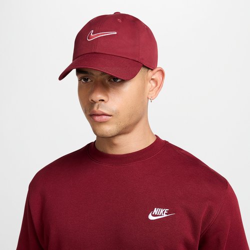 Nike Club Unstructured Swoosh Cap - Team Red/Team Red - FB5369-677