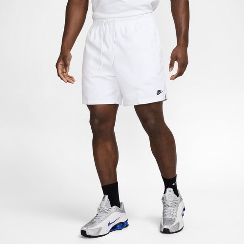 Nike Club Woven Flow Shorts - White/Black - FN3307-100
