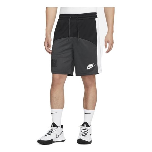 Nike Colorblock Logo Straight Shorts Black Gray - DQ5827-010