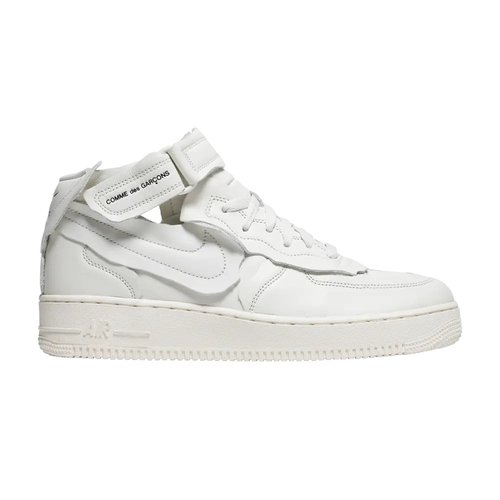 Comme des Garçons x Nike Air Force 1 Mid - White/White/White - DC3601-100