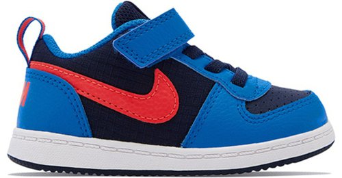 Shoes NIKE - Court Borough Low (TDV) 870029 001 Black/Black - Velcro - Low  shoes - Girl - Kids' shoes | efootwear.eu