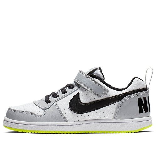 Nike Court Borough Low - Gray/Yellowgreen - 870025-104