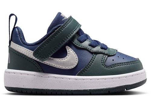 Nike Court Borough Low Recraft - Midnight Navy/Seaweed/White/Metallic Silver - DV5458-402