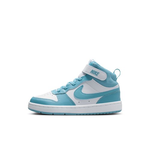 Nike Court Borough Mid 2 PSV - White/Denim Turquoise - CD7783-129