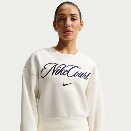 Nike Court Collection Crew-Neck Tennis Top - Sail/Midnight Navy - IB0757-133