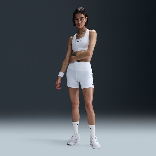 Nike Court Dri-FIT Tennis Shorts with Pockets - White/Black - FZ6677-101