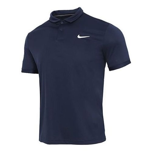 Nike Court Dri-fit Victory Casual Sports Tennis lapel Short Sleeve Polo Shirt Blue - Navy - CW6851-451