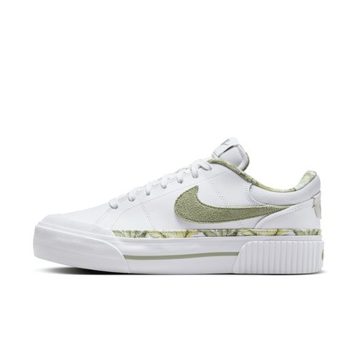 Nike Court Legacy Lift | | Size 10 - White/Multi-Color/Gum Medium Brown/Oil Green - HF5054-100