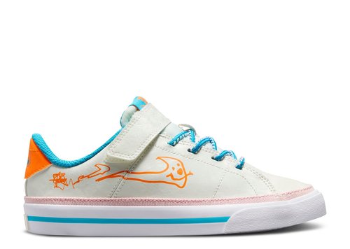 Nike Court Legacy - Sail/Blue Lightning/White/Total Orange - DZ2814-100