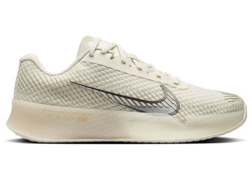 NikeCourt Air Zoom Vapor 11 Premium HC - Pale Ivory/Light Orewood Brown/Metallic Gold/Metallic Silver - FZ1420-100