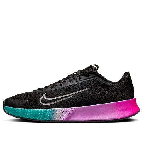 NikeCourt Vapor Lite 2 Premium HC - Black/Metallic Silver/Deep Jungle/Metallic Silver - FD6691-001