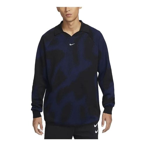 Nike Culture Knit Long-Sleeve Soccer Sweater - Navy - FD7285-410