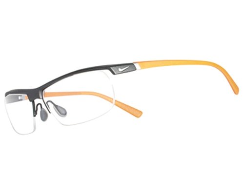 Nike Demo Rectangular Eyeglasses Nike 7071/2 075 57 - Orange - NIKE7071/207557