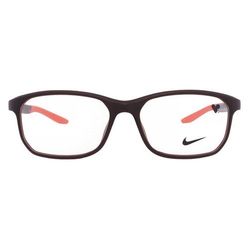 Nike Demo Rectangular Eyeglasses Nike 7137AF 211 56 - Brown/Orange - NIKE7137AF21156