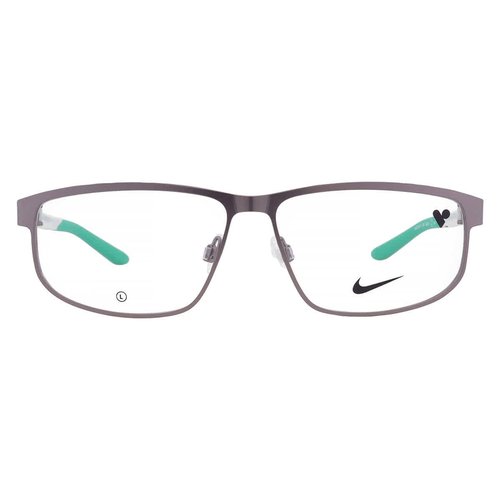 Nike Demo Rectangular Eyeglasses Nike 8157 070 56 - Green/Gunmetal - NIKE815707056