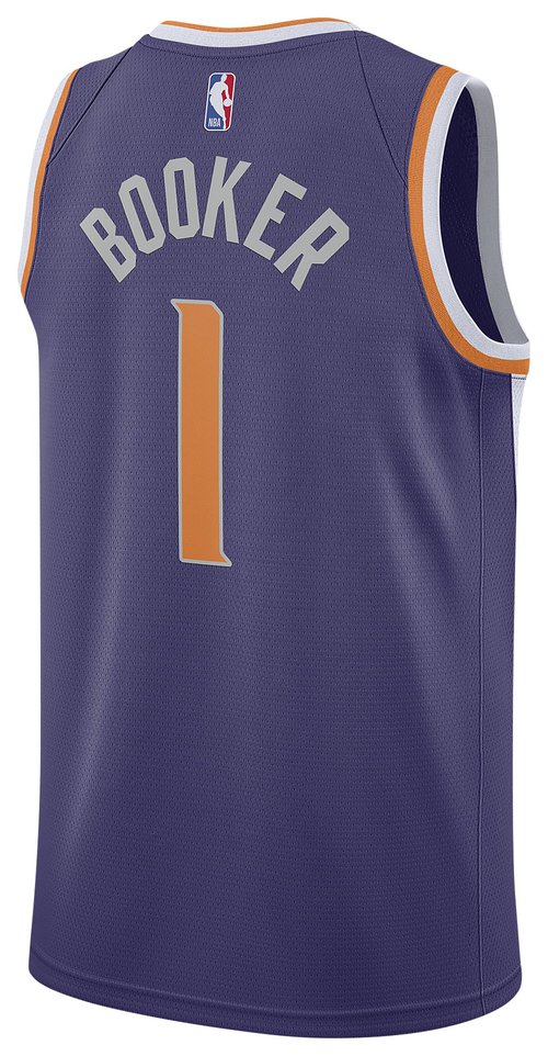 Nike NBA Phoenix Suns Devin Booker Icon Edition 2023 Swingman Jersey - Purple/Orange/White - CW3679-567
