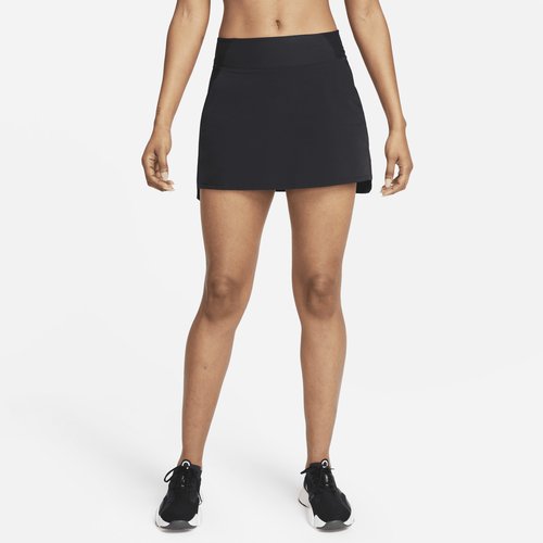 Nike Dri-FIT Bliss Mid-Rise Training Skort - Black/Clear - DV9455-010