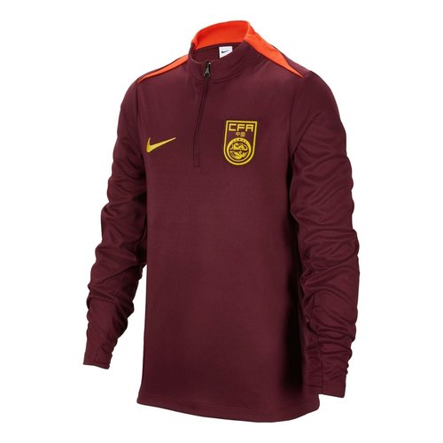 Nike Dri-FIT China Team Academy Pro Football Training Top - Burgundy/Orange/Yellow - FJ3115-681