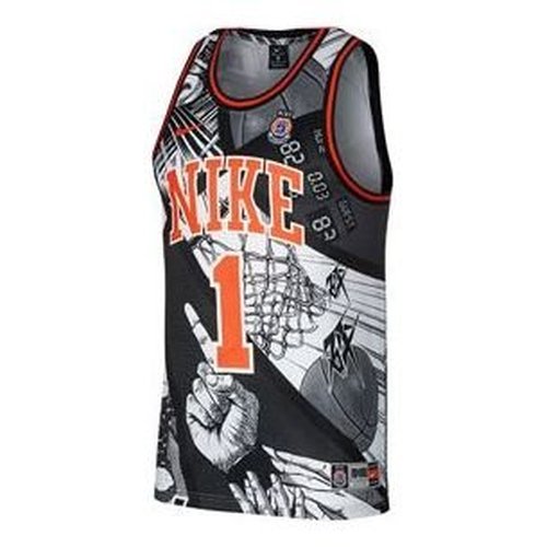 Nike Dri-Fit High School League Comics Basketball Vest Jersey - Black - CI9081-010