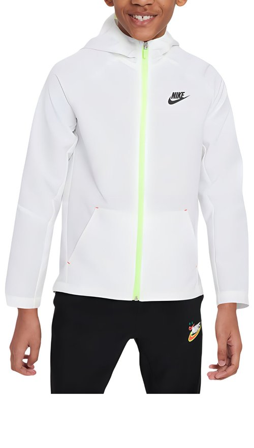 Nike Dri-FIT Logo Woven Jacket - White - HF6419-100