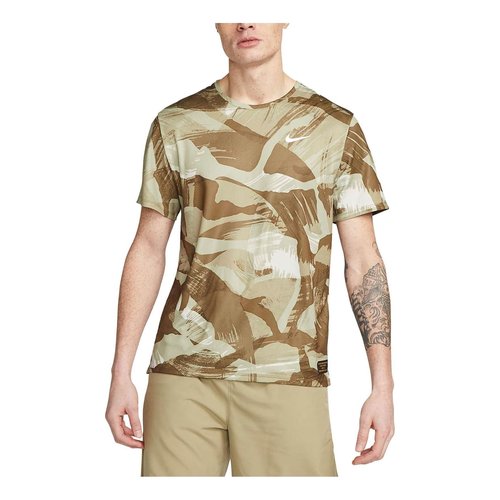 Nike Dri-Fit Miler Camouflage Running T-Shirt - Brown/Multi-Color - FD4053-242
