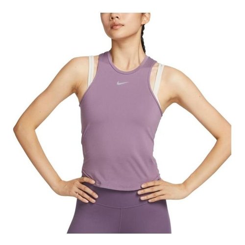 Nike Dri-FIT One Luxe Cropped Tank Top - Purple - FB5271-536