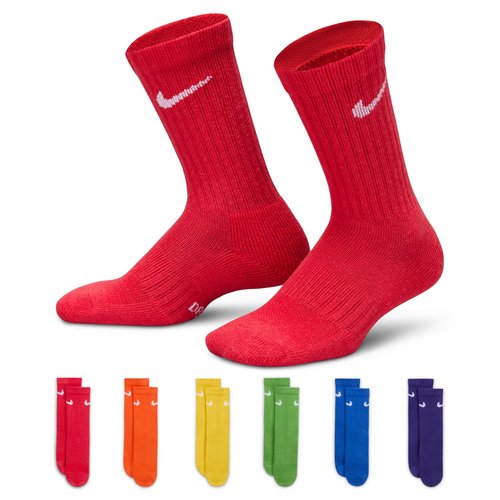 Nike Dri-FIT Performance Basics Crew Socks 6 Pairs - Multi-Color - RN0019-E69