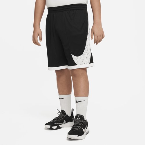 Nike Dri-FIT Printed Basketball Shorts Extended Size - Black/White/White - DR7243-010