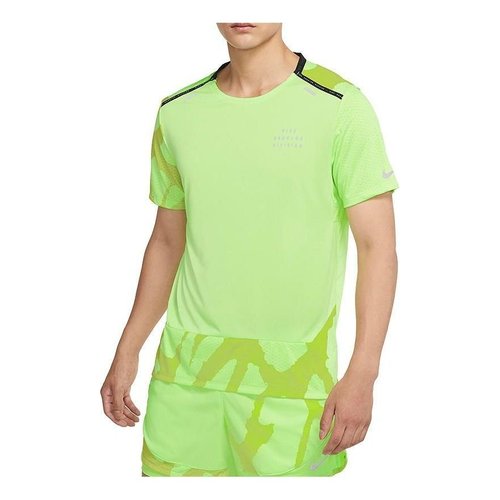Nike Dri-fit Run Division Rise 365 Quick Dry Running Top - Green/Multi-Color - DQ4758-358