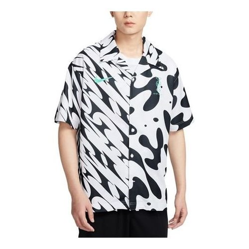 Nike DRI-FIT SHOOTING TOP - Black/White/Multi-Color - FJ7230-100