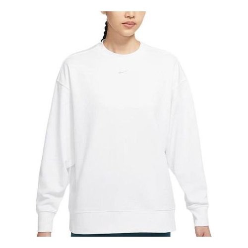Nike Dri-FIT Training Sports Quick Dry Round Neck Pullover Hoodie - White - DD5468-100