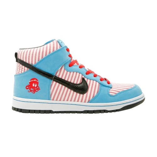 Nike Dunk High Premium | Blue | Size 10 - Vivid Blue/Black-Sport Red-Wht - 323955-401