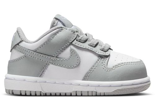 Nike Dunk Low - White/White/Light Smoke Grey - FB9107-123