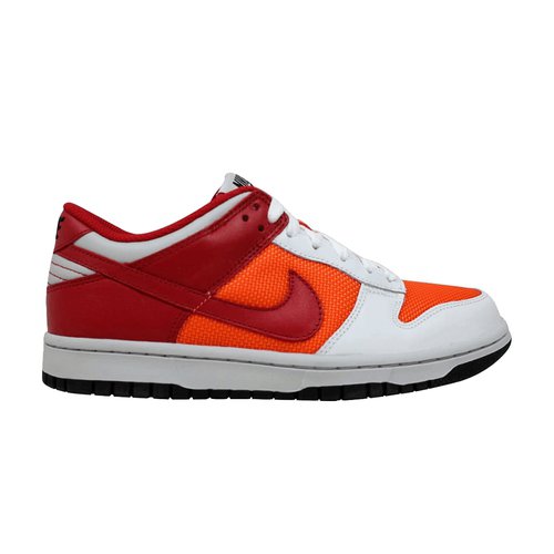 Nike Dunk Low - White/Varsity Red-Orange Blaze - 309324-169