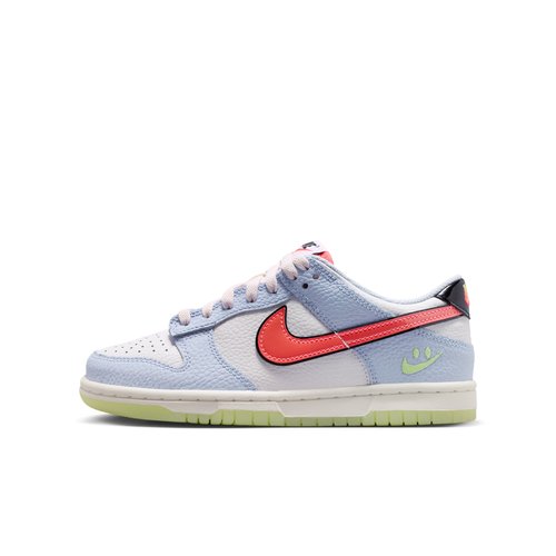 Nike Dunk Low - White/Hydrogen Blue/Black/Flash Crimson - IR0614-100