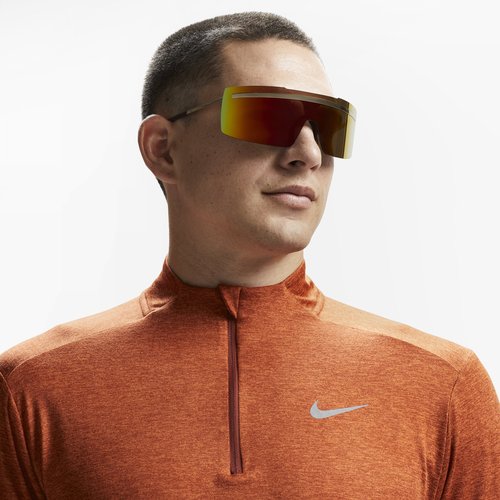 Nike Echo Shield Mirrored Sunglasses - Gold/Gold - FD1884-750
