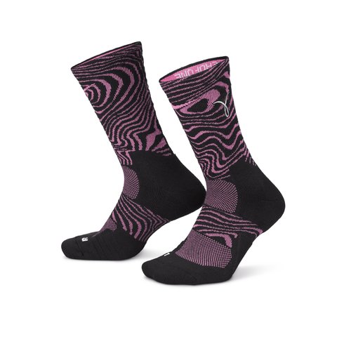 Nike Elite Basketball Crew Socks 1 Pair - Hyper Pink/Black/White - FZ3074-600