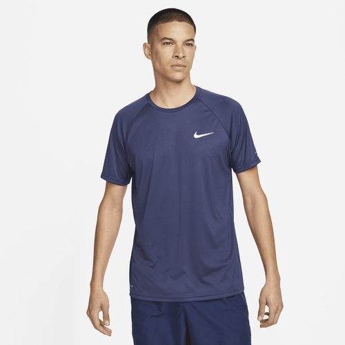Nike Swim Hydroguard Essential Dri-FIT UV Short Sleeve Top - Midnight Navy - NESSA586-440