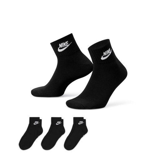 Nike Everyday Essential Ankle Socks 3 Pairs - Black/White - DX5074-010