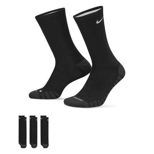 Nike Everyday Max Cushioned Training Crew Socks 3 Pairs - Black/Anthracite/White - SX5547-010