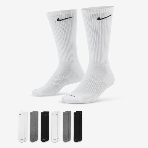 Nike Everyday Plus Cushioned Training Crew Socks 6 Pairs 'MultiColor