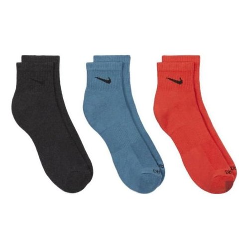 Nike Everyday Plus Cushioned Training Ankle Socks 3 Pairs - Multi-Color - SX6890-912