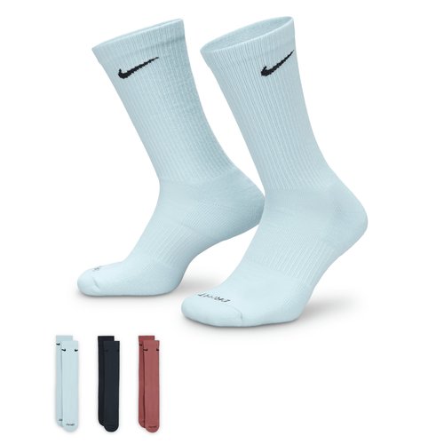 Nike Everyday Plus Cushioned Training Crew Socks 3 Pairs - Multi-Color - SX6888-995