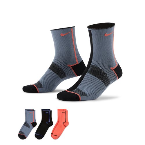 Nike Everyday Plus Lightweight Training Ankle Socks 3 Pairs - Multi-Color - CK6021-909