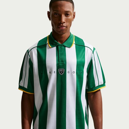 Nike Fairway Fresh Dri-FIT Loose Short-Sleeve Golf Polo - Malachite/University Gold - IB0229-365