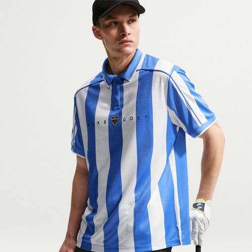 Nike Fairway Fresh Dri-FIT Loose Short-Sleeve Golf Polo - Pacific Blue/Pacific Blue - IB0229-427
