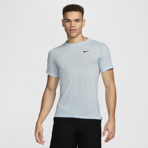 Nike Flex Rep Dri-FIT Short-Sleeve Fitness Top - Glacier Blue/Black - FN2979-474
