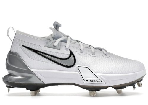 Nike Force Zoom Trout 9 Elite - White/Black/Pure Platinum/Metallic Silver - FB2906-102